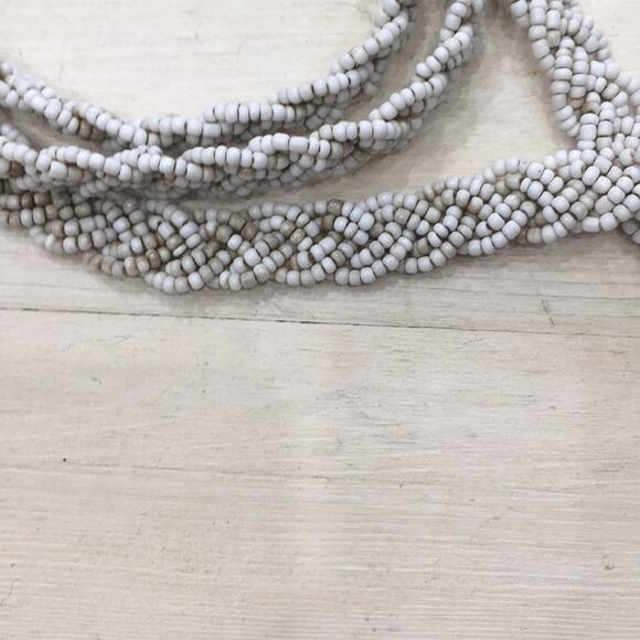 Vintage braided beaded belt with tassels - Picture 3 of 3